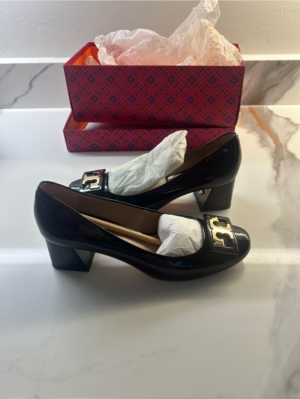 Tory Burch Black Gigi 50mm Pumps